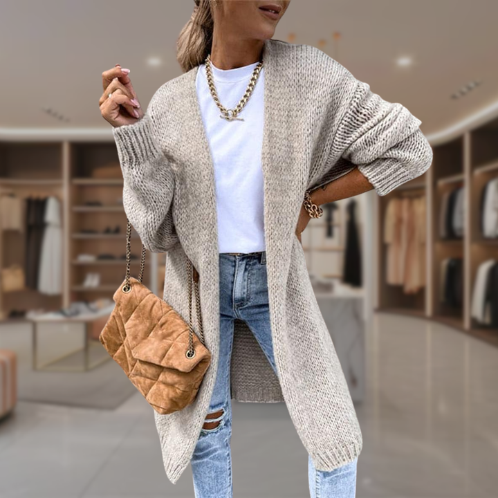 Women’s Chunky Knit Longline Cardigan | Kylee