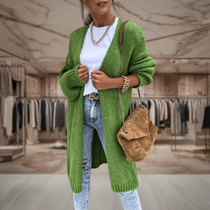 Women’s Chunky Knit Longline Cardigan | Kylee